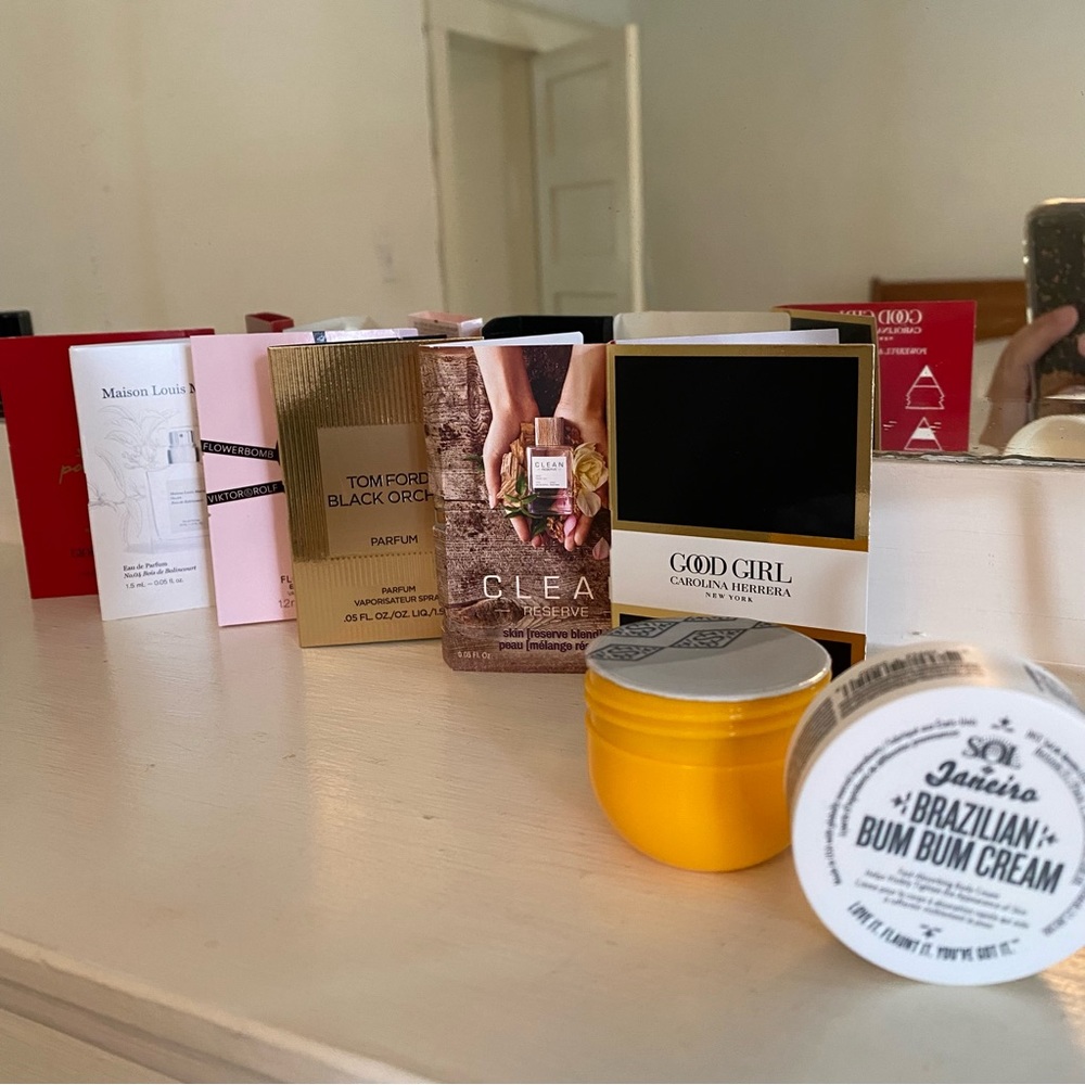 Bum Bum Cream and Designer Fragrance Discovery Set: Black Orchid, Clean Reserve